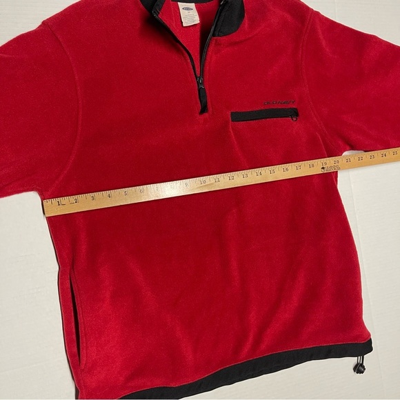 Old Navy Y2K Vintage Quarter Zip Fleece Men’s Medium Pullover Jacket 90s - Picture 8 of 9